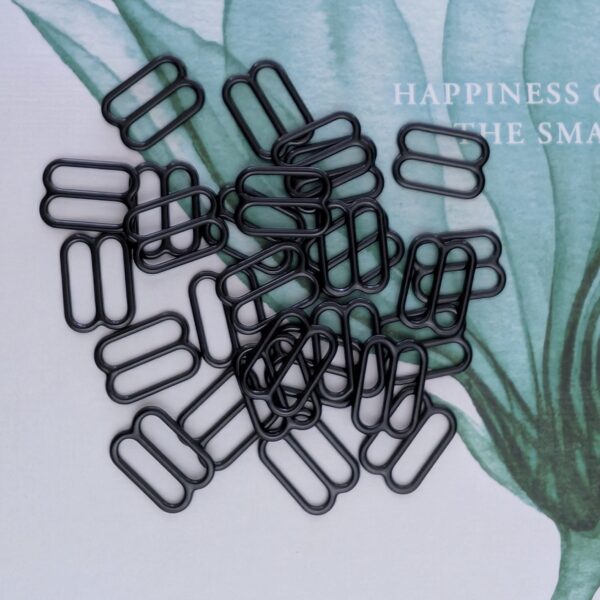 Regulatory metalowe, czarny, 12mm
